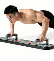 PROIRON 2026 Nouvelle Planche de pompes pliable et codée par couleur, Support multifonctionnel pour pompes, Barre de pompes pour entraînement des bras et des biceps à domicile