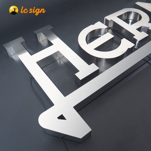 Tùy Chỉnh 3D Kim Loại Chữ Nhỏ Thép Không Gỉ Biểu Tượng Dấu Hiệu Cho Doanh Nghiệp Backlit Dấu Hiệu - Product Image 4