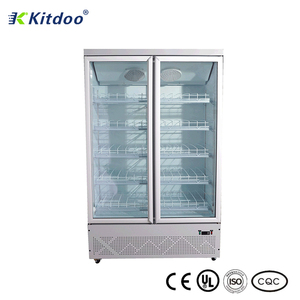 Refrigerador Vertical para Bebidas con Puerta de Vidrio e Iluminación LED, de <span class=keywords><strong>2</strong></span> <span class=keywords><strong>Puertas</strong></span>, con Descongelación Automática para Supermercados - Product Image 6