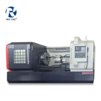 Torno CNC Horizontal de 2 Ejes CK6180 de Alta Rigidez con Guías Endurecidas, Flanqueado de Eje Reforzado para Trabajo Pesado, Pedidos de Gran Volumen