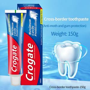 <span class=keywords><strong>Dentifrice</strong></span> Crogate version anglaise 150g, haleine fraîche, soin doux pour la protection, exportation, commerce extérieur, vente en gros - Product Image 4
