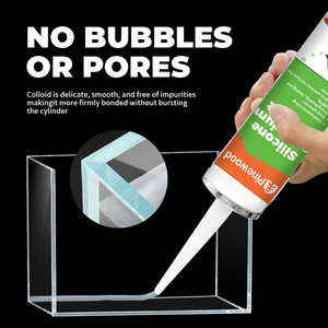 Mastic en silicone pour aquarium, <span class=keywords><strong>colle</strong></span> acétique <span class=keywords><strong>à</strong></span> séchage rapide pour poissons, haute élasticité, <span class=keywords><strong>colle</strong></span> transparente pour verre et réservoirs - Product Image 5
