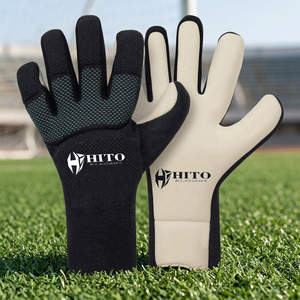 Guantes de Portero con Protección para los Dedos, Guantes de Portero de Fútbol y Entrenamiento de Látex de la Mejor Calidad con Logotipo de Impresión Personalizada - Product Image 2