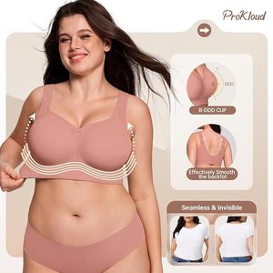 <span class=keywords><strong>Reggiseno</strong></span> Senza Ferretto in Gel Solido per Donna, Taglie Forti, Senza Cuciture, Traspirante, Copertura Totale, Push-Up, Confortevole - Product Image 1