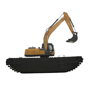 Excavadora de plataforma flotante XE160SL de 86 kW y 21.2T para excavación en terrenos blandos y tareas de restauración de bordes de lagos - Product Image 6