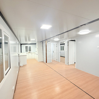 Maison conteneur extensible étanche à 2 chambres, préfabriquée, 20 pieds, 40 pieds, appartement standard hôtelier, structure en acier de luxe