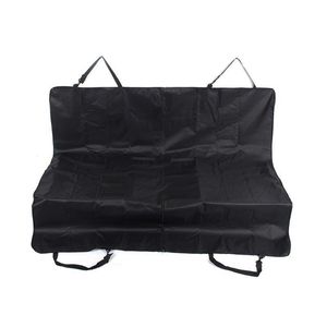 Pet Backseat Cover 600D Oxford Cloth Black Rectangle Waterproof Dog Car Seat Protector Rear Seat Hammock - Product Image 3