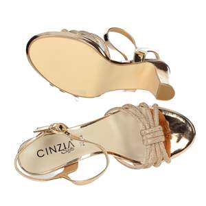 Sandali con Tacco Cinzia Soft Donna Colore Oro Taglia Media - Product Image 6