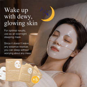Maschera Viso Idratante e Restringente Pori OEM ODM |   Glass Skin Effetto Rugiada Senza Residui Peel Off |   Maschera coreana in tessuto al collagene per la notte - Product Image 5