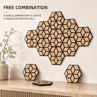 Panneau mural acoustique 3D en bois moderne pour animaux de compagnie, matériau de décoration intérieure, panneaux et planches murales élégants