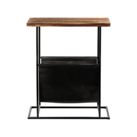 Meja Samping Logam Kopi KD Persegi Panjang, Furnitur Ruang Tamu Lain Modern Eropa dengan Pemegang Majalah Disesuaikan
