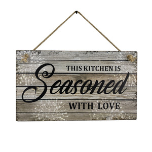 Letrero de Madera para Puerta Principal, Diseño Cuadrado Contemporáneo para Porche, Bodas de Primavera, Letrero Colgante para Plantas, Entrada - Product Image 6