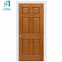Decorative Carved Timber Door Classic Styling With Exquisite Craft for Luxury Residence Indoor Room Partition Works