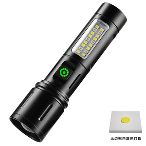 Type C Fast <b>Charging</b> Flashlight With Led Indicator Light Rechargeable Aluminum Alloy Outdoor High Brightness Emergency <b>Lamp</b> - Product Image 3