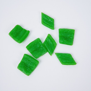 Cubes de poivron vert et rouge simulés en PVC, accessoires de comptoir de commande pour restaurants, accessoires de préparation de plats simulés - Product Image 5
