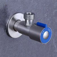 Robinet d'Angle de Contrôle d'Eau Commercial Fourni par l'Usine Raccords de Salle de Bain Cuisine 1/2 SUS 304 Robinet d'Angle de Toilette OEM
