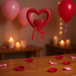 Decoración de Corazón de San Valentín EB de 16.5 Pulgadas, de Plástico Reutilizable para Interiores, para el Día de San Valentín - Product Image 2