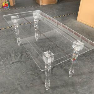 Mesa de Comedor Moderna de Acrílico Transparente de Alta Calidad - Product Image 3