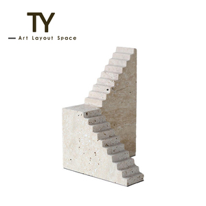 New Products Wholesale White <strong>Red</strong> Marble Trapezoidal Desktop Decorations Sample Room Home Hotel Office - Product Image 4