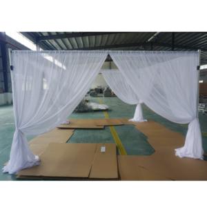 Heavy duty luxury backdrop <b>stand</b> telescopic <b>pipe</b> and drape for wedding events - Product Image 5
