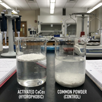 Nano-CaCO3 hydrophobe traité pour additifs de peinture internationaux – Poudre de carbonate de calcium super blanche et légère