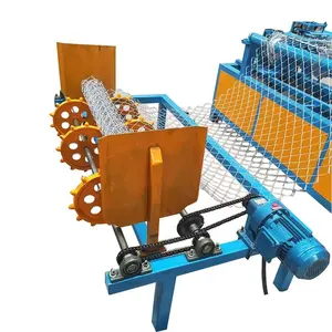 Manual Operated Single Mold Double Wire Feeding Chain Link Fence Machine