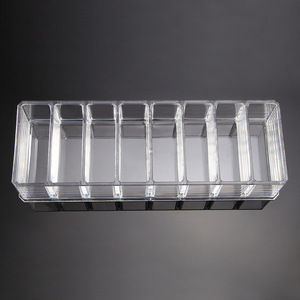 Organizador de Cosméticos Wanmei, Caja de Almacenamiento con 8 Compartimentos, Organizador de Escritorio de Plástico Transparente para Maquillaje, Lápices Labiales y Productos para el Cuidado de la Piel - Product Image 3