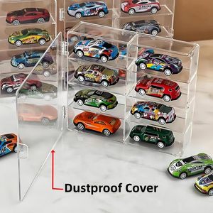 1/64 Scale Clear Acrylic Display Case for Hot Wheels &amp; <strong>Matchbox</strong> Cars Dust Cover Storage Box Compatible Hot Wheels <strong>Collection</strong> - Product Image 4