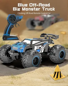 JJRC Q105 Радиоуправляемый автомобиль 1:18 большое колесо Монстр 2WD Радиоуправляемый грузовик 2,4 ГГц внедорожник 20 км/ч высокоскоростной Радиоуправляемый гоночный автомобиль RTR для детей - Product Image 5