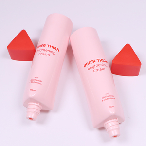 Manguera de forma triangular rosa, tubo cosmético de plástico, tubo de crema de plástico - Product Image 4