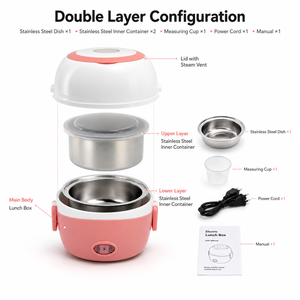 Boîte à lunch électrique auto-chauffante 12V 24V 220V 200W 3 en 1, chauffe-aliments portable pour voiture, camion, bureau, camping KL03008 - Product Image 5