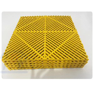 Vente directe d'usine Carreaux de sol en plastique pour garage à emboîter pour salle de lavage de voiture de garage - Product Image 4