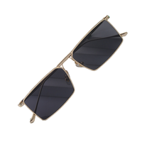 Nouveautés Boch pour lunettes de soleil rectangulaires rétro classiques pour femmes, petite monture, monture intégrale, PC UV400, verres personnalisés disponibles, argent