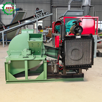 Multifunctionele Diesel Grenen Hout Log Poeder Crusher Olijf Hout Crusher Machine Hout Zaagsel Grinder Shredder Machine
