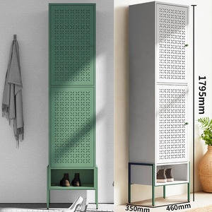 Armoire à chaussures, meuble de rangement pour chaussures, couloir avec portes, étagère à chaussures à 3 niveaux, armoire de rangement - Product Image 5