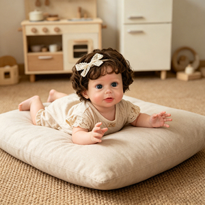 Poupée Bébé Fille 20 Pouces à Veines Visibles en Silicone Plein, Kit de Poupée <span class=keywords><strong>Reborn</strong></span> avec Peinture 3D de la Peau, Nouveau-né et Tout-petit – Meilleure Vente - Product Image 1