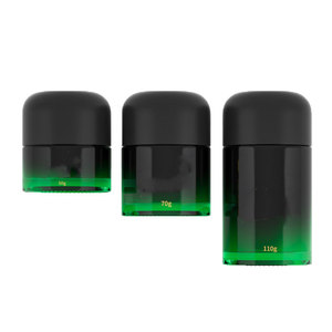 3oz 3.5g Custom Colorful Matt Glossy Black Flower Storage Glass Jar Child Resistant Smell <b>Proof</b> Child <b>Proof</b> Glass Bottles - Product Image 1