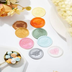 Aurora màu hướng dương niêm phong Sáp Hạt 100pcs cho lời mời đám cưới scrapbooking và trang trí nhấp nháy niêm phong tem - Product Image 4