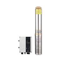 Pompe à eau solaire série HR-3FLP, double alimentation AC/DC, submersible en acier inoxydable pour puits profonds à haute pression