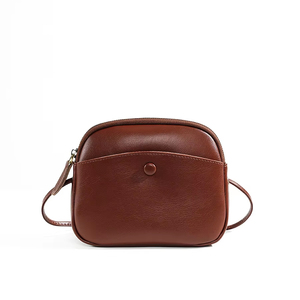 Premium Genuine Leather Winter Chains <b>Shell</b> Bag Dark Brown Retro Style Daily Outing Versatile Shoulder Crossbody Bag Foreign - Product Image 1