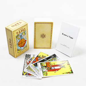 Vendita Diretta dalla Fabbrica: Mazzo di Carte dei <span class=keywords><strong>Tarocchi</strong></span> Russe con Libro Guida, Carte dei <span class=keywords><strong>Tarocchi</strong></span> Classiche Personalizzate, Vendita all'Ingrosso di <span class=keywords><strong>Tarocchi</strong></span> in Russo - Product Image 2