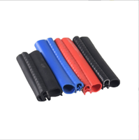 Protection de bord en caoutchouc en forme de U pour automobile, avec armature en PVC et acier, anti-collision, pour pare-chocs et garnitures