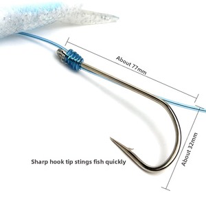 En gros, <span class=keywords><strong>Leurre</strong></span> de pêche à la traîne Flying Fish Daisy Chain 185cm 406g, montage 1+4, en plastique souple et métal, pour thon, marlin, pêche en haute mer depuis bateau - Product Image 5
