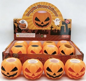 Juguete de PVC para apretar y amasar con forma de calabaza, divertido para bromas en fiestas de Halloween, juguete antiestrés para oficina, el más vendido transfronterizo. - Product Image 6