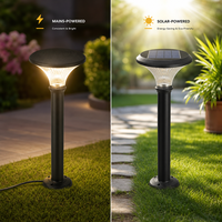 Lampadaire solaire LED de qualité supérieure pour jardin, pelouse et aménagement extérieur