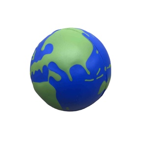 Mini Globo Terráqueo Antiestrés de Espuma PU con Logotipo Personalizado, Juguete Promocional Unisex para Eventos Benéficos - Product Image 1