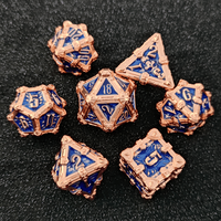 Ensemble de dés Fantasy Relic 7 pièces, dés polyédriques pour jeux de rôle et jeux de société DND