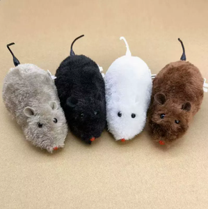 ของเล่นแมว ตุ๊กตาหนูตัวเล็ก หนูจำลองเหมือนจริง หนูไขลานสำหรับลูกแมว ของเล่นเสริมความสนุกสำหรับแมวและสุนัข - Product Image 4