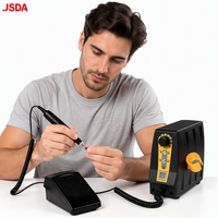 Machine à ongles portable en plastique JD5500B - Manucure et pédicure professionnelles, moteur à balais haute vitesse 35000 tr/min, certifiée CE US/UE