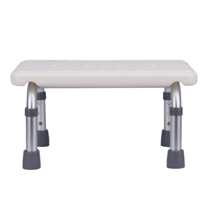 Science Bathroom <b>Stool</b> 40cm Aluminum Alloy Foldable <b>Height</b> <b>Adjustable</b> Shower Step Chair For Kids And Adults - Product Image 3